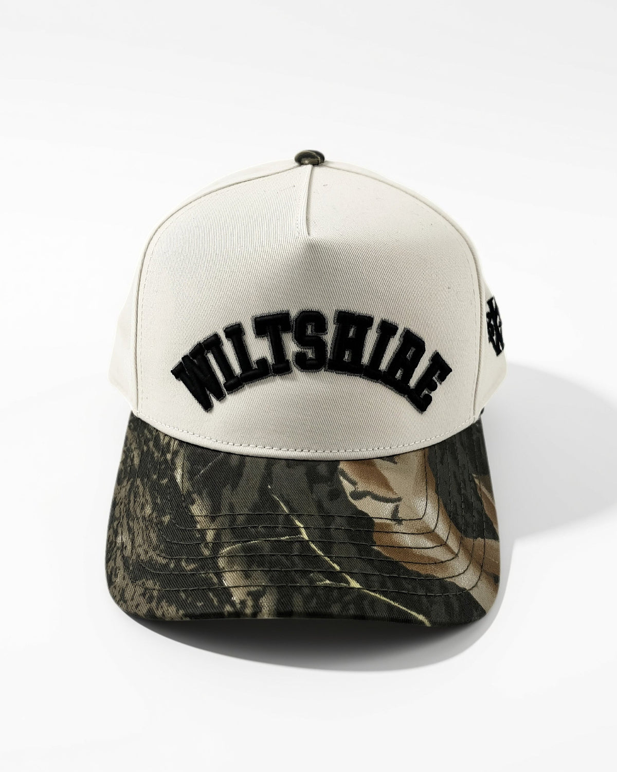 Wiltshire Boxing Shop Embroidered Monogram Forest Cap - Ecru