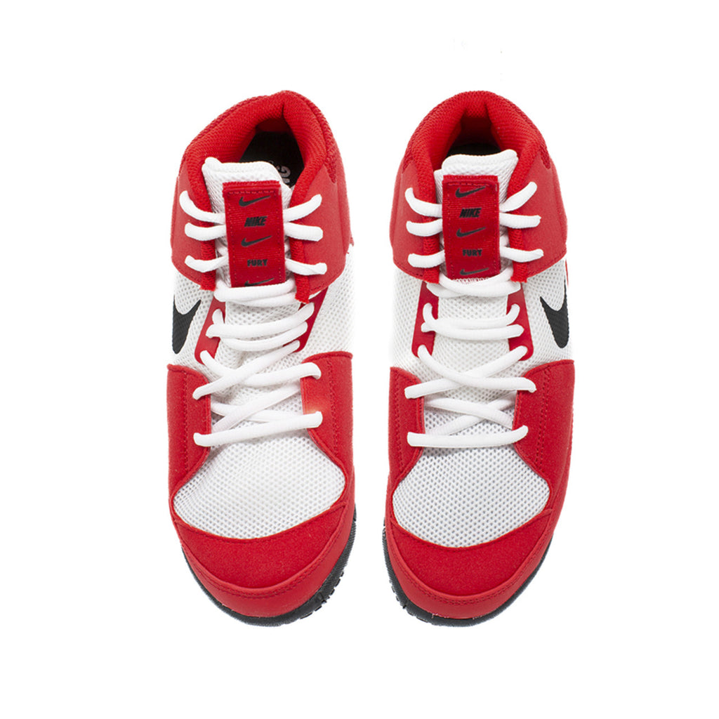 Nike - Fury 3/4 Wrestling Boots - Red / White