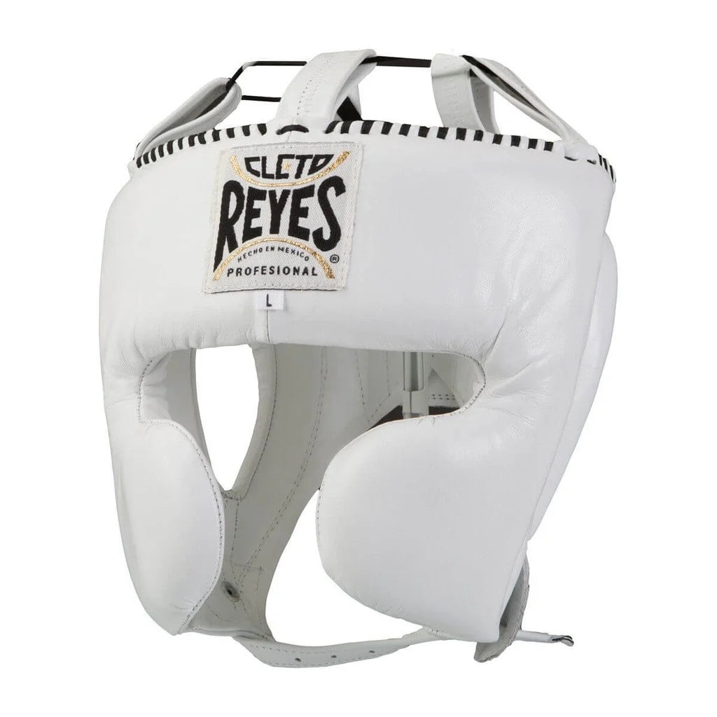 Cleto Reyes Headguard With Cheek Protectors - White